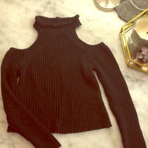 LF Cold Shoulder Sweater